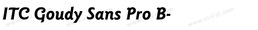 ITC Goudy Sans Pro B字体转换